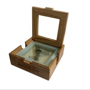 Set of 4 Glass “Smashing Glass” Coasters from New Zealand!